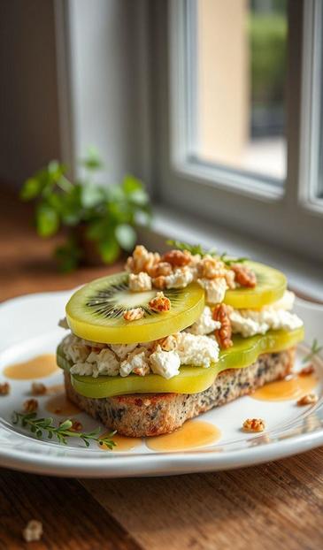 Закуска Бутерброды с киви на Новый Год