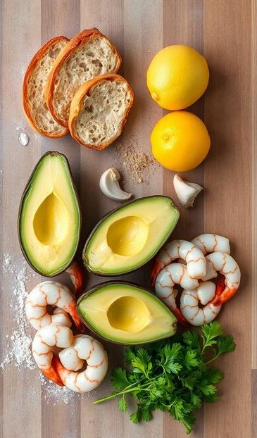  Брускетта с креветками