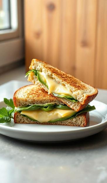 Закуска Бутерброды с авокадо и сыром