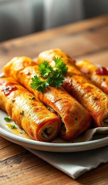 жареные рулетики из лаваша