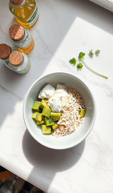  авокадо и творожный сыр