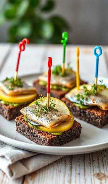 черный хлеб с селедкой