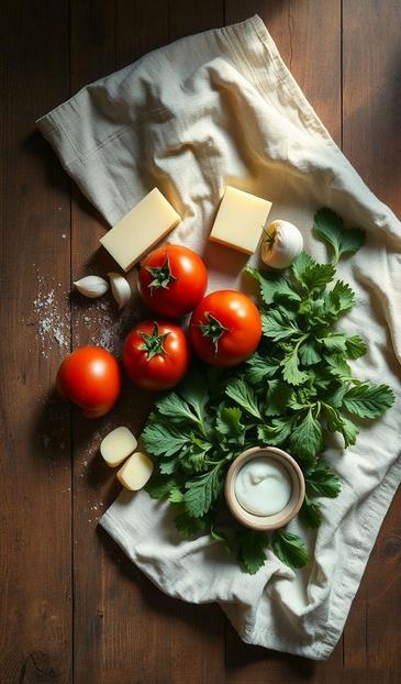  чеснок и помидоры