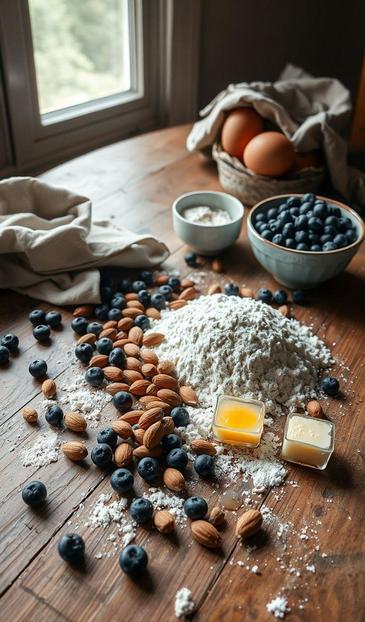  голубика в тарталетках