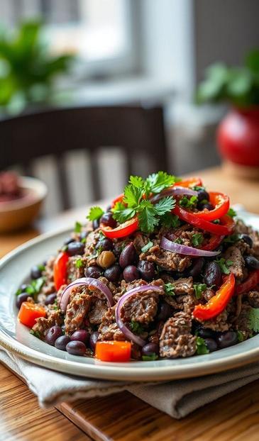  говядина в салатах