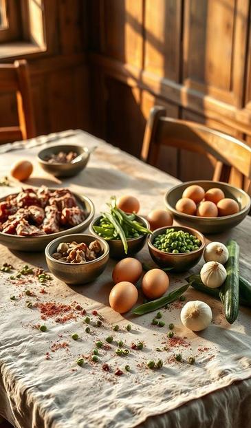 говядина в салате