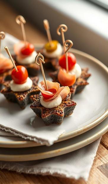 канапе с беконом