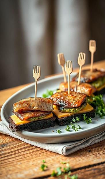 канапе с селедкой