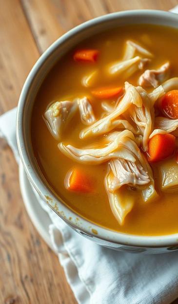 капустный суп с курицей