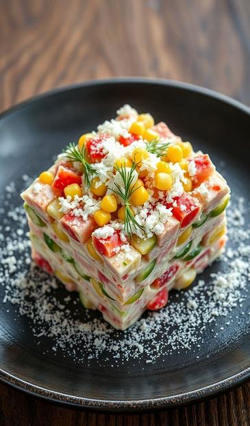 крабовый салат с сыром