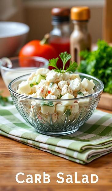  крабовый салат с йогуртом