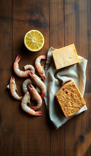  креветки на шпажках