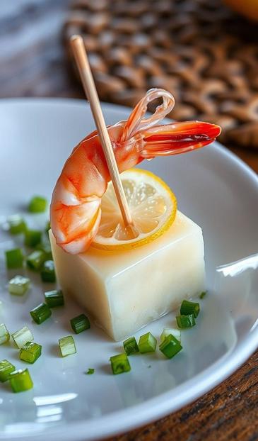 креветки на шпажках