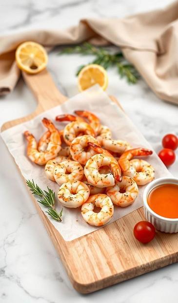 креветки на шпажках