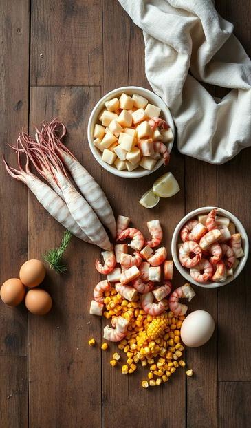  креветки в салате