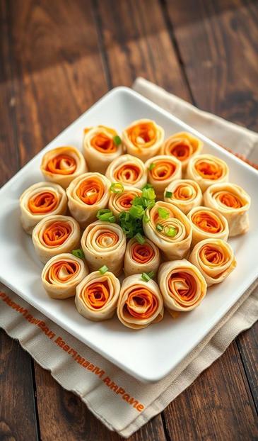 лаваш с корейской морковкой