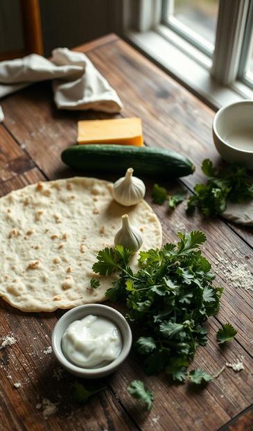  лаваш с огурцом и сыром