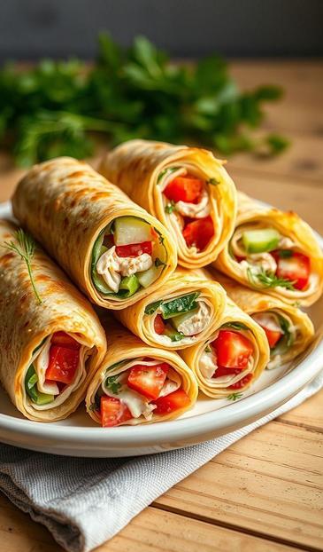 лаваш с сыром и грудкой