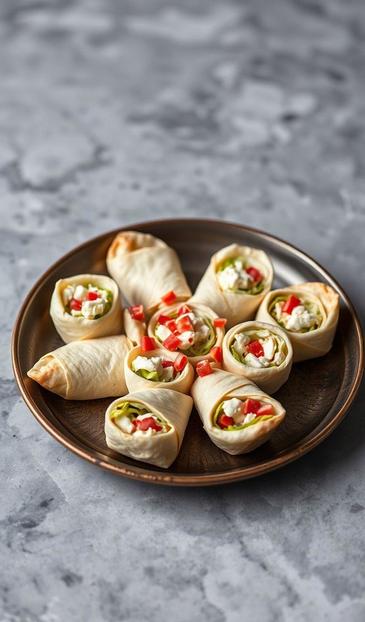  лаваш с сыром и крабом