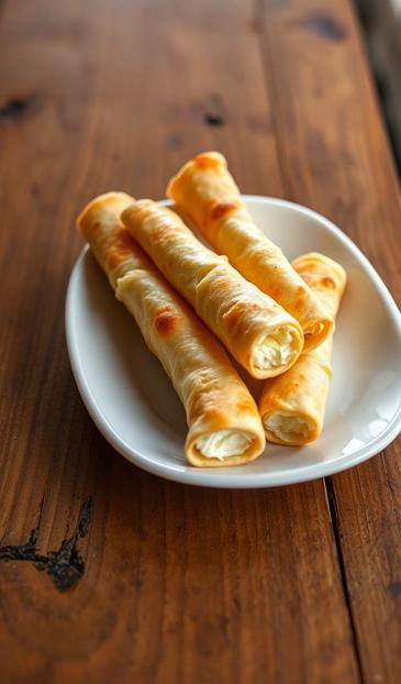 лавашные трубочки с сыром