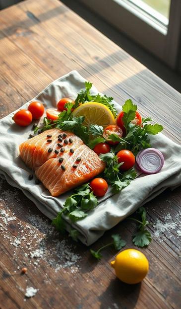  лосось тартар