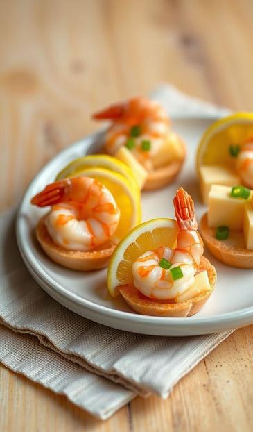  морепродукты на шпажках