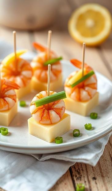 морепродукты на шпажках