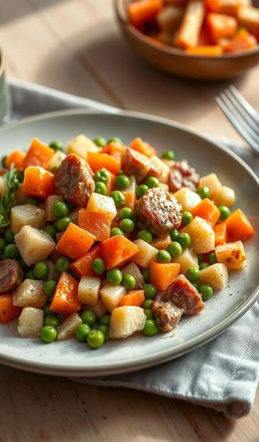 оливье с колбасой