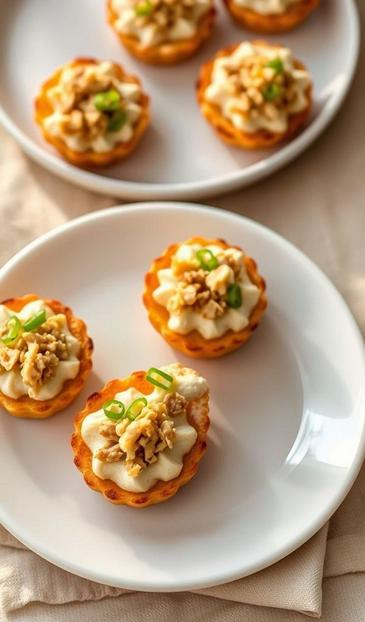  печень трески в тарталетках