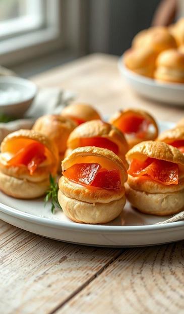 профитроли с несладкими начинками