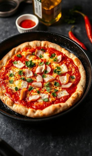  рецепт пиццы на сковороде