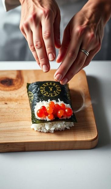 рецепты роллов с икрой