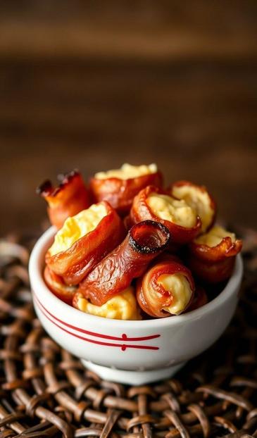 Рулетики из бекона