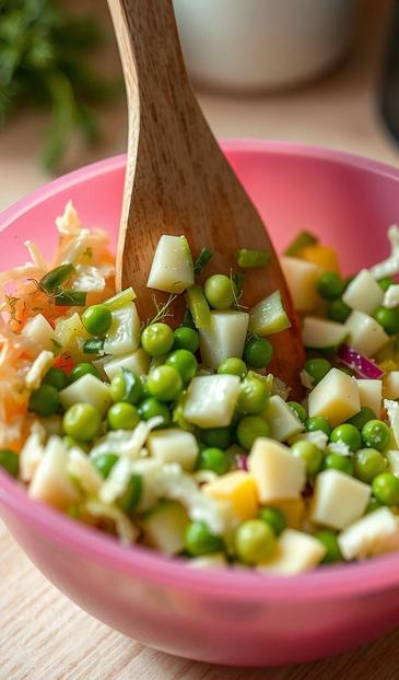  салат с горошком