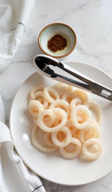  салат с кальмарами и огурцом