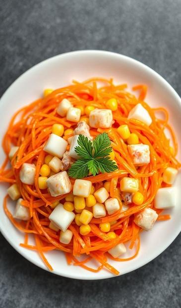 салат с корейской морковкой