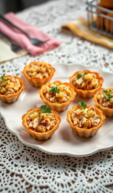 салат с курицей и ананасами