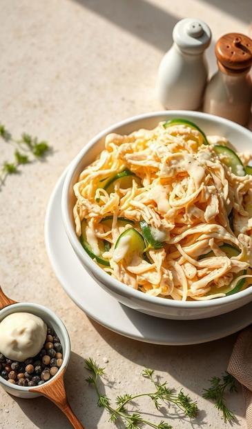 салат с курицей и огурцом