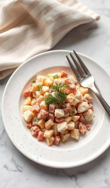 салат с курицей и опятами