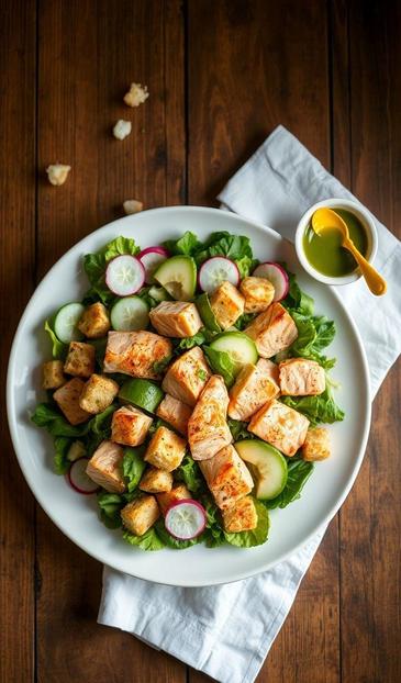 Салат-венок с лососем и авокадо: пошаговый рецепт