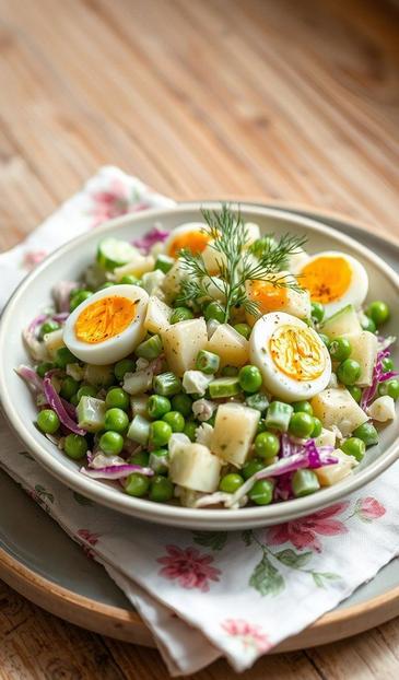 салат с огурцом и яйцом