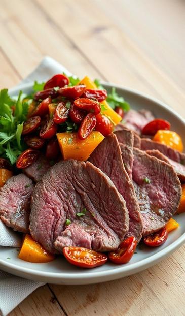 салат с ростбифом