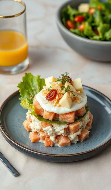 салат с рыбными консервами