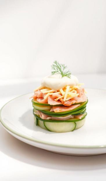 салаты с ветчиной