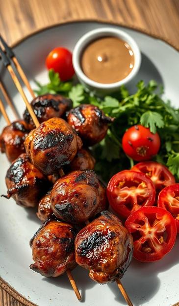  шашлыки из куриных сердечек