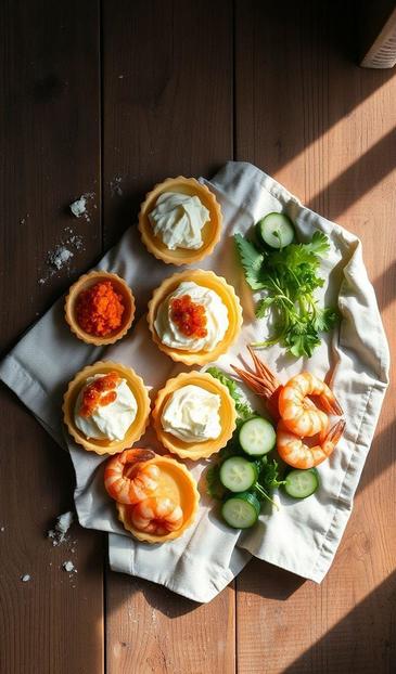  тарталетки с икрой