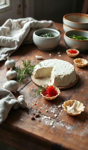  тарталетки с красной икрой