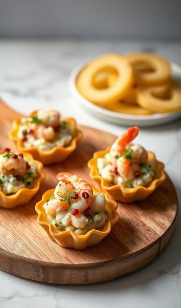 тарталетки с креветками