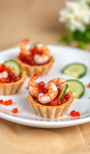 тарталетки с огурцом