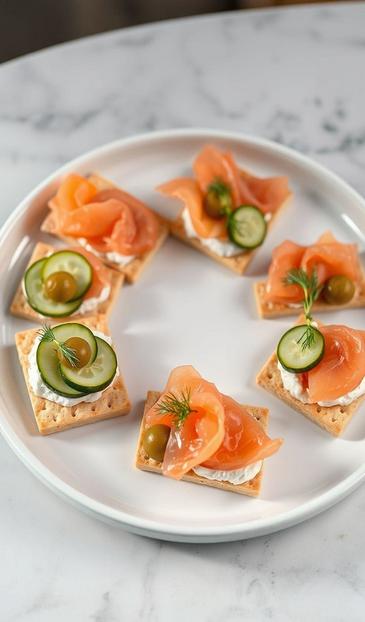  тарталетки с огурцом